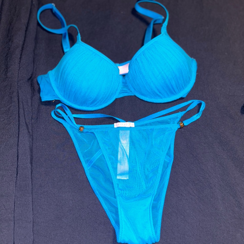 Savage X Fenty GATHERED MESH BALCONETTE BRA &  Panty